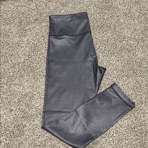 Zyia Black Faux Leather Leggings